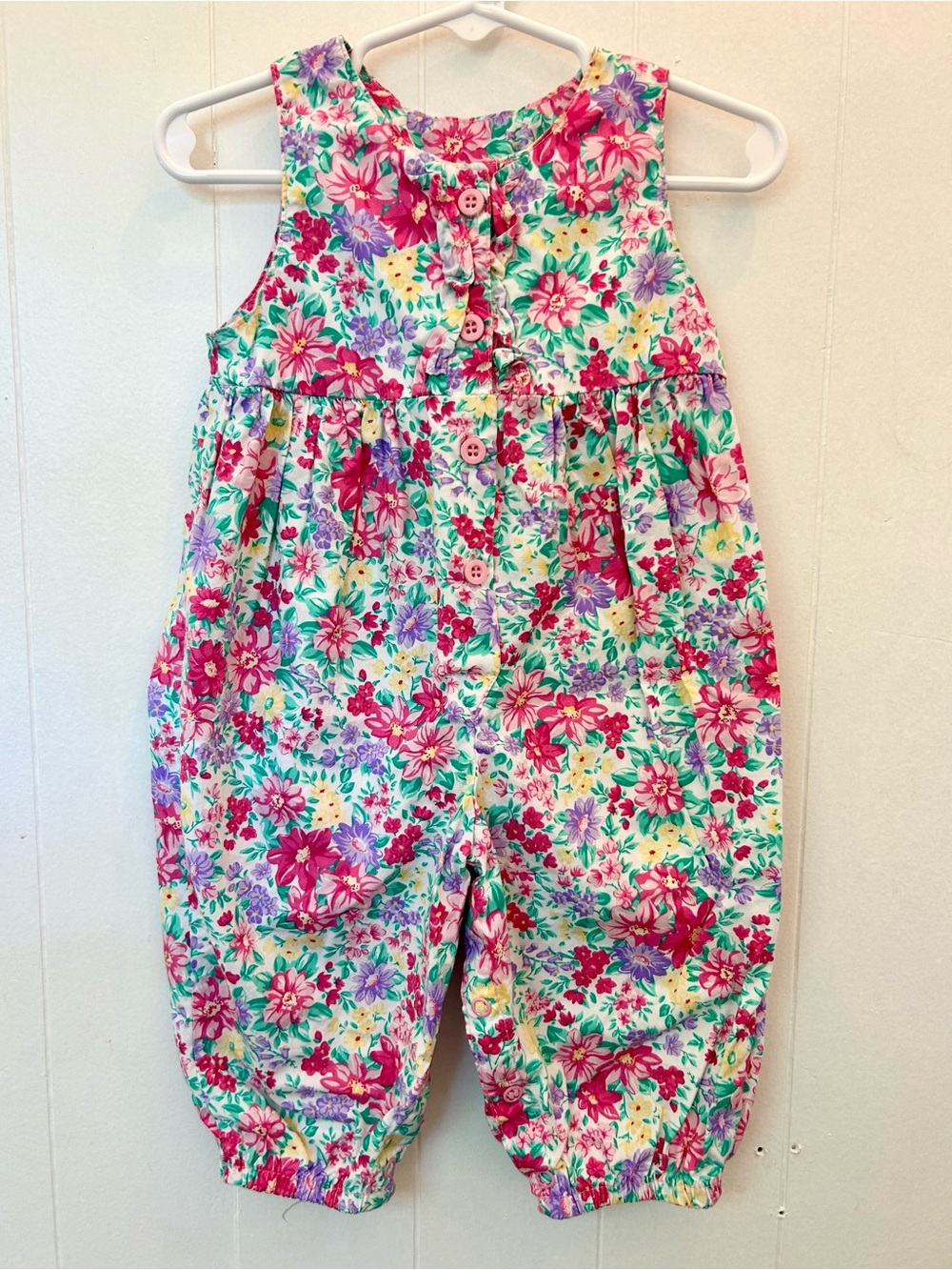 Vintage Oshkosh Floral Romper